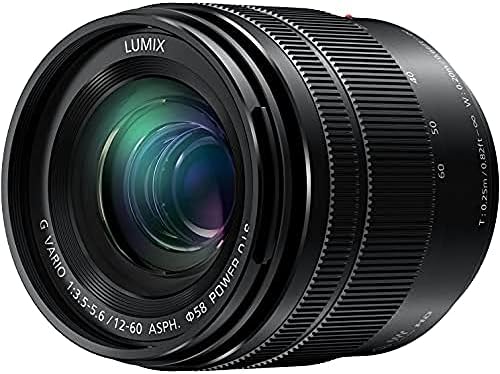 PANASONIC LUMIX G VARIO LENS, 12-60MM, F3.5-5.6 ASPH., MIRRORLESS MICRO  FOUR THIRDS, POWER OPTICAL IS, H-FS12060 (USA BLACK)